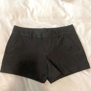 Calvin Klein Dark Grey Tailored Mini Shorts size 2